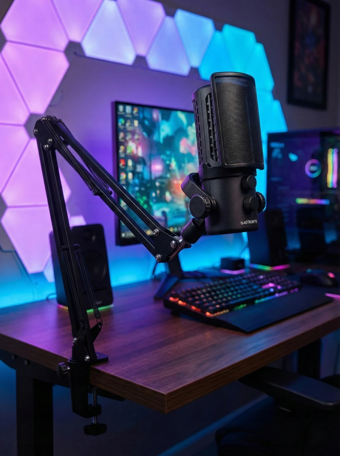 AstroByte Zenith — USB RGB, zestaw z ramieniem