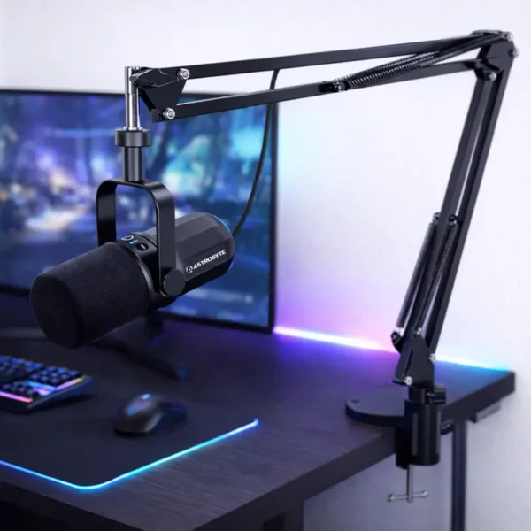 Mikrofon Dynamiczny AstroByte Pulsar Black + Ramię